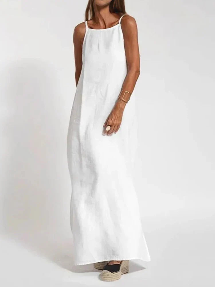 Vestido Longo sem Alças Casual - Penelope