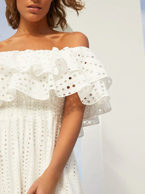 Vestido Feminino Midi em Renda Delicado e Versátil - Agnes