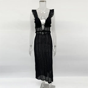 Vestido Feminino Longo de Tricot - Reina