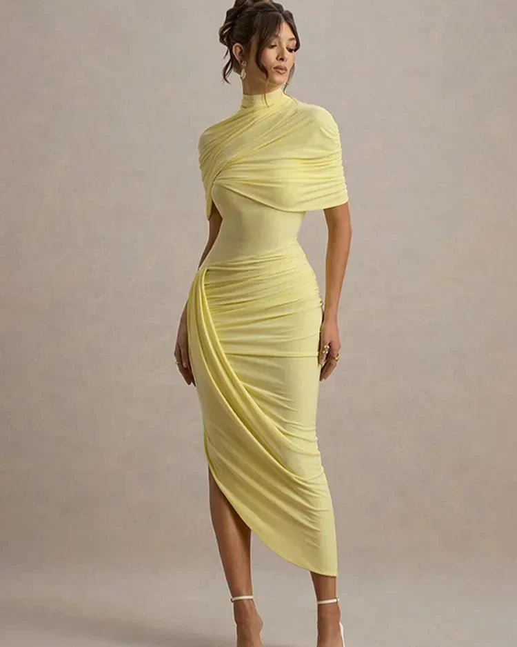 Vestido Longo Elegante Slim - Verena