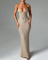 Vestido Longo Elegante sem Alças Silm - Selene