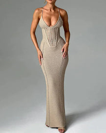 Vestido Longo Elegante sem Alças Silm - Selene