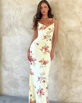 Vestido Longo sem Mangas com Estampa Floral - Quinn