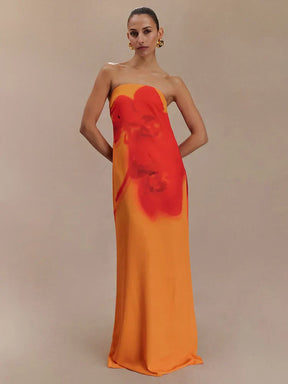 Vestido Longo com Estampa Floral - Ursuline