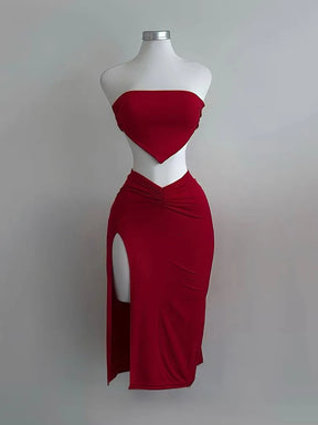 Vestido Midi sem Mangas Fashion - Maren