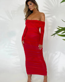 Vestido Feminino Longo Sexy Elegância para Ocasiões Especiais - Isla