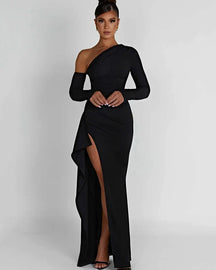 Vestido Longo Casual com Mangas Compridas - Amity