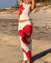 Vestido Longo com Estampa Floral - Beatrix