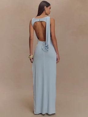 Vestido Longo Casual sem Mangas - Liora