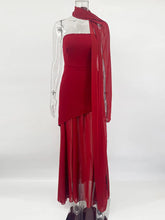 Vestido Longo sem Alças Elegante - Elspeth