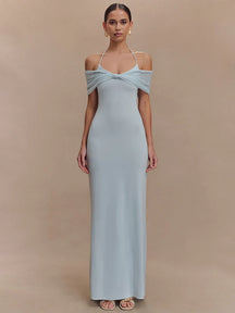 Vestido Longo Casual sem Mangas Sofisticado - Fenna