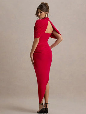 Vestido Longo Elegante Slim - Verena