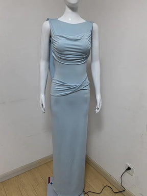 Vestido Longo Casual sem Mangas - Liora