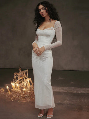 Vestido Longo Elegante Sem Alças Catriona - PRIME