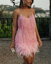 Vestido Feminino Com Franjina - Olivia