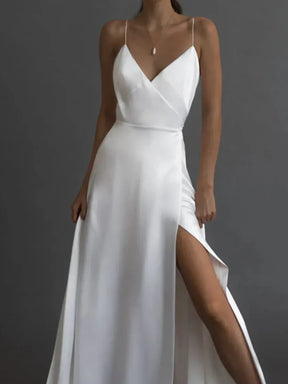 Vestido Longo sem Alças com Decote em V - Damiana