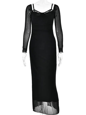 Vestido Longo Manga Comprida Elina - PRIME