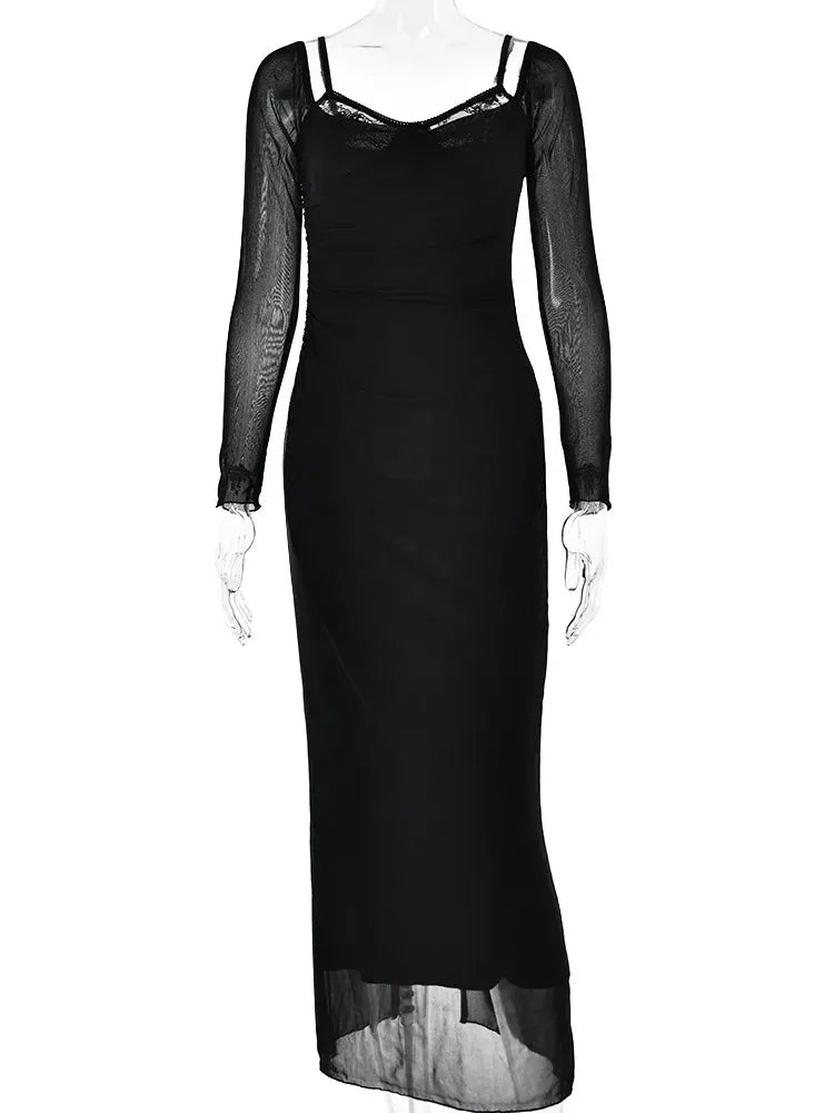 Vestido Longo Manga Comprida Elina - PRIME