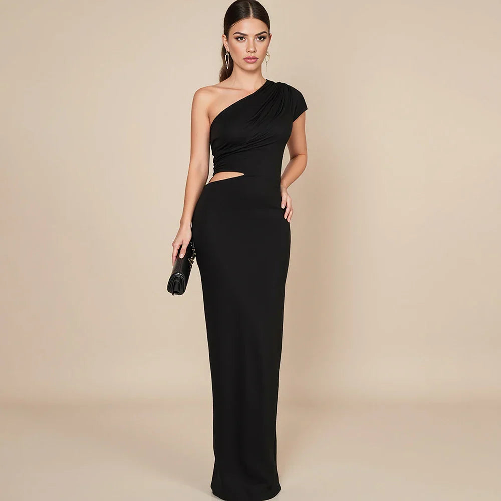 Vestido Longo Slim Elegante Sofisticado - Violetta