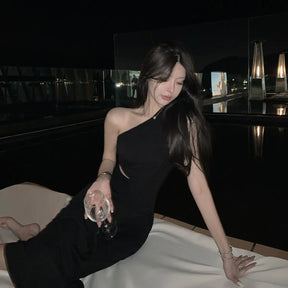 Vestido Longo Elegante com Cintura Alta Para Ocasiões Especiais - Sabella