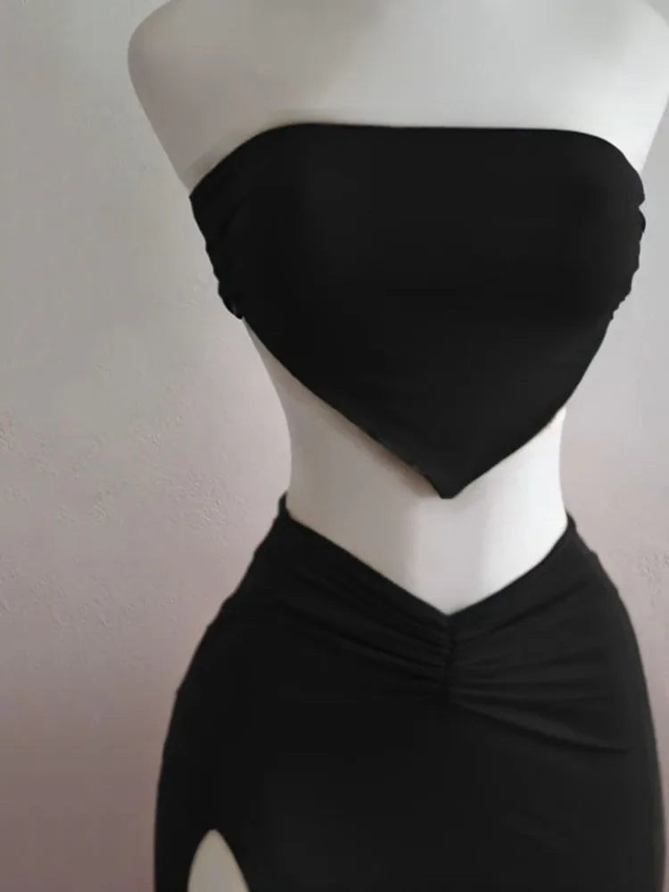 Vestido Midi sem Mangas Fashion - Maren