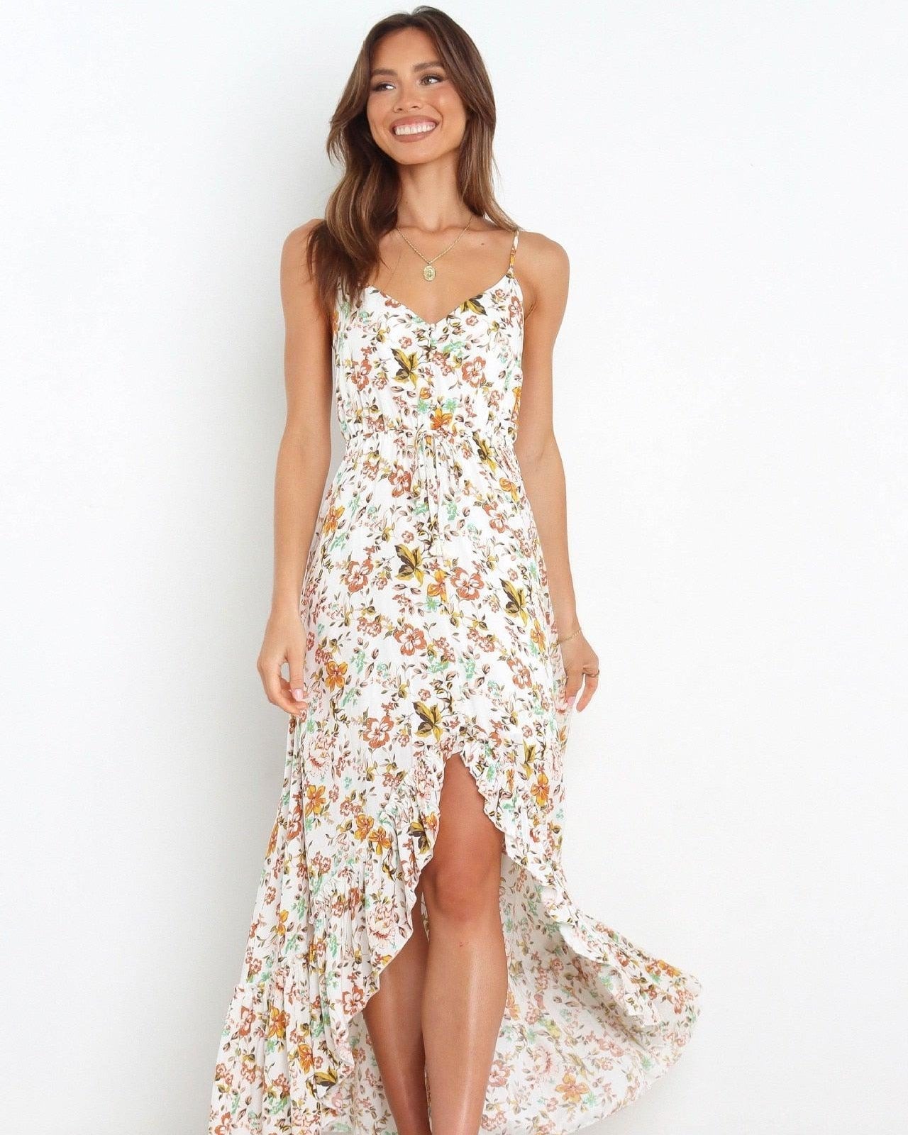 Vestido Feminino Floral Longo - Aloha