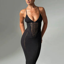 Vestido Longo Elegante sem Alças Silm - Selene