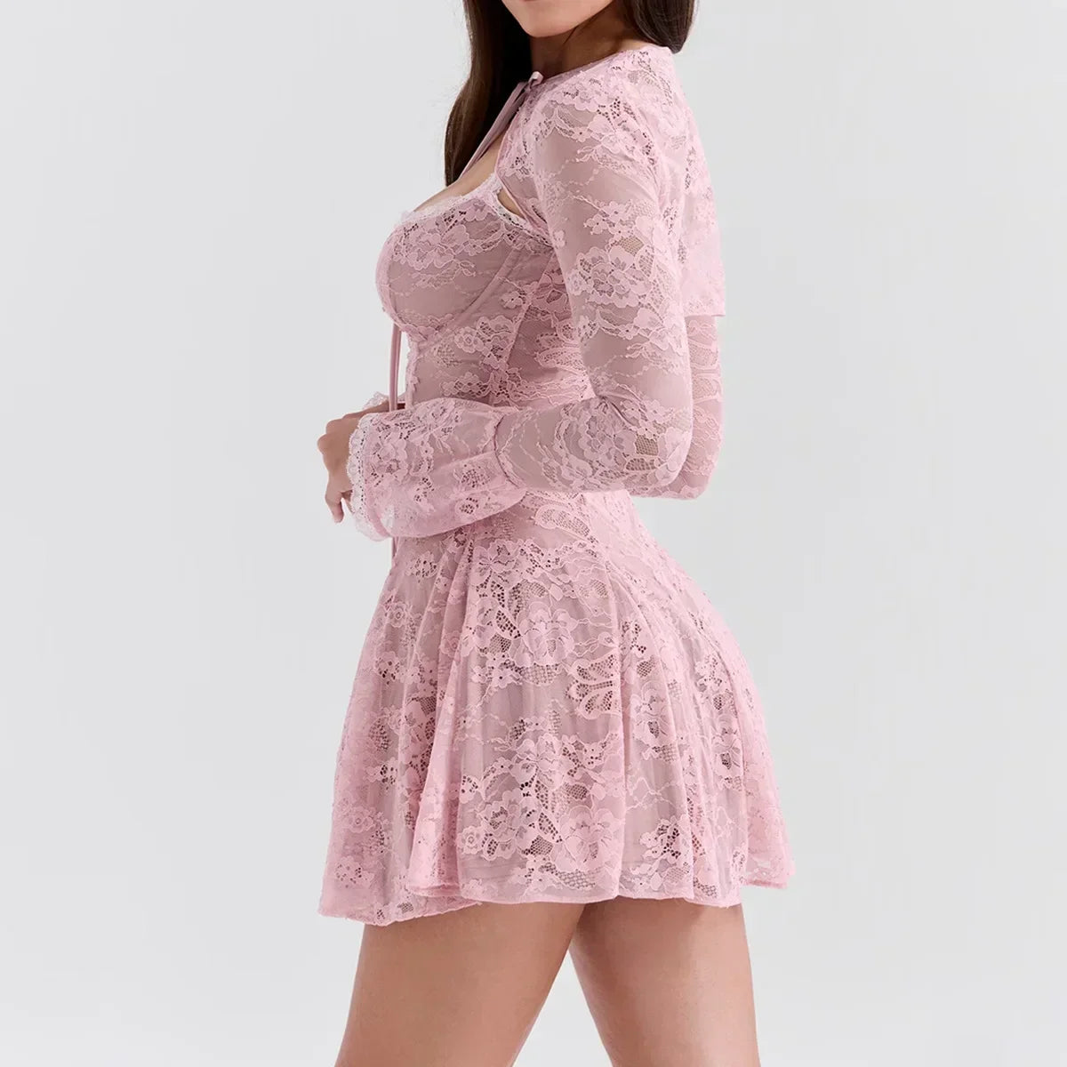 Vestido Curto Manga Comprida Danika - PRIME