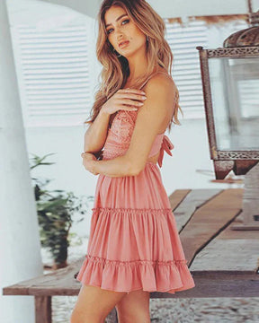 Vestido Feminino Casual Para o Dia a Dia - Rose