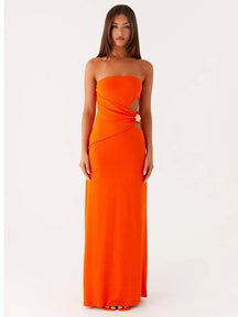 Vestido Longo Fashion sem Alças - Faustine