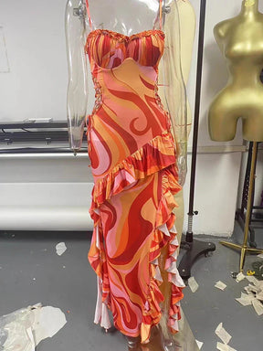 Vestido Longo com Estampa Floral - Giselle