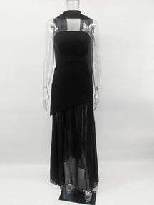 Vestido Longo sem Alças Elegante - Elspeth