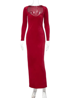 Vestido Longo Decote em V Isadora - PRIME