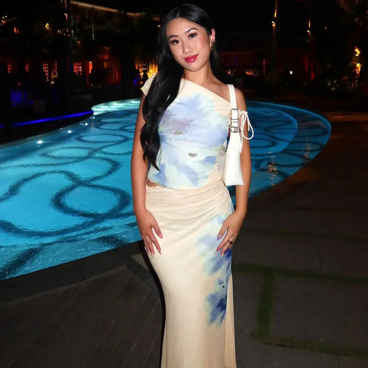 Vestido Longo com Estampa Floral - Yvaine