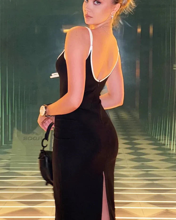 Vestido Feminino Longo Tendência e Sofisticação - Tara