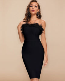 Vestido Toque Clássico com Elegância Feminina - Marisa