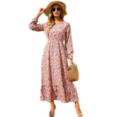 Vestido Feminino Longo Estampado Floral - Helena