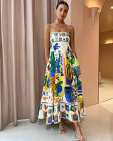 Vestido Longo Casual Chic Estampado- Lorelei