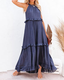 Vestido Longo Sem Mangas Perfeito para Verão - Brigitte