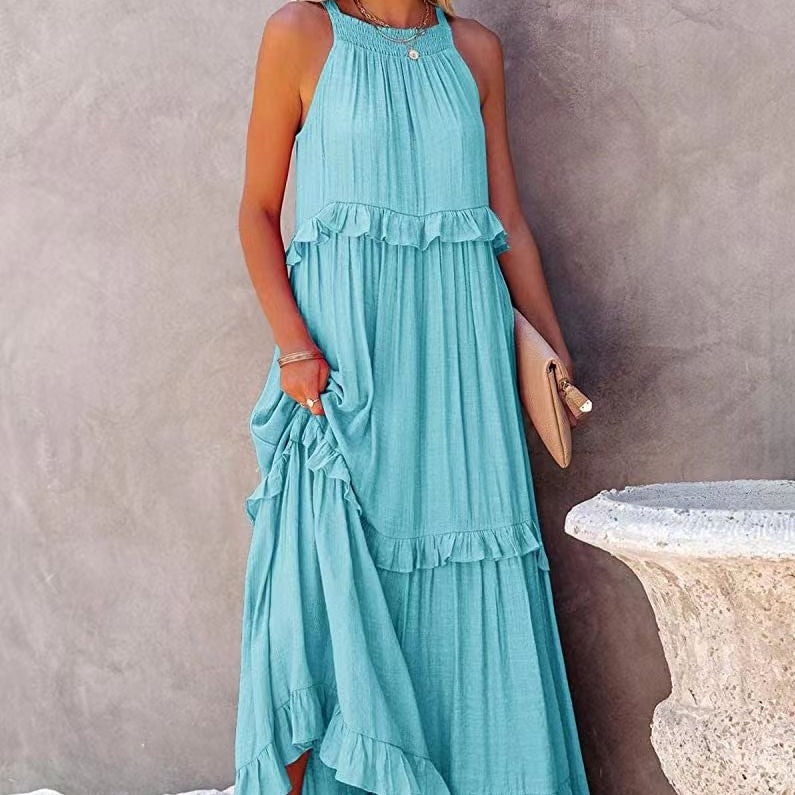 Vestido Longo Sem Mangas Perfeito para Verão - Brigitte