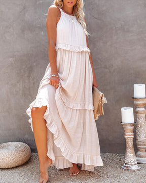 Vestido Longo Sem Mangas Perfeito para Verão - Brigitte