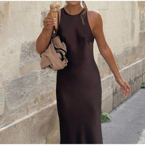 Vestido Feminino Longo com Fenda - Grécia