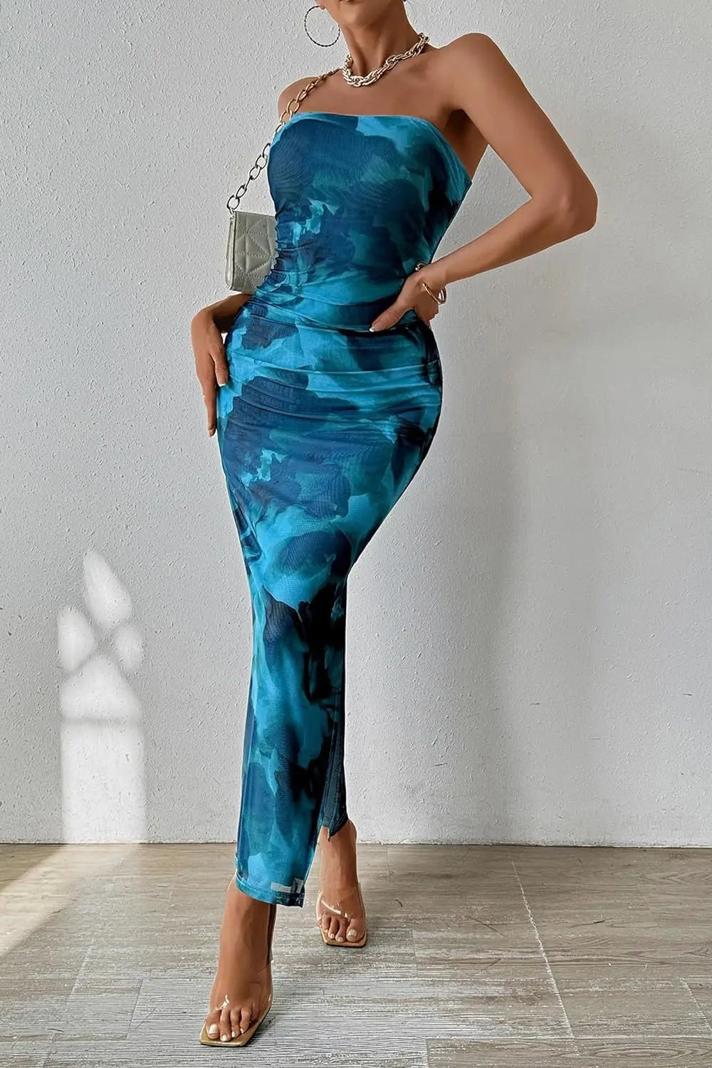 Vestido Feminino Longo com Fenda - Berenice