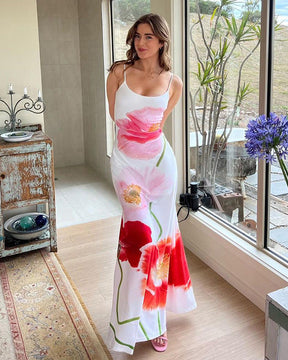 Vestido Feminino Longo Estampa Floral - Mercure